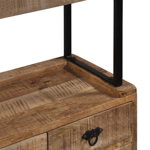 Rustika Rowe -  Sideboard with Shelves Solid Mango Wood 120x35x200 cm